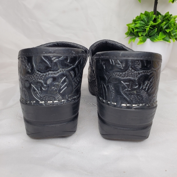 Dansko Paisley Tooled Leather Womens Clogs Size 36 - Picture 12 of 14